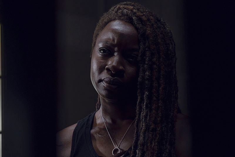 Michonne (Danai Gurira) makes this face a lot this episode.